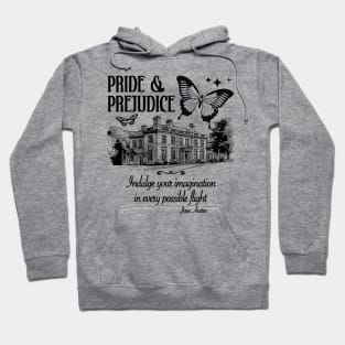 Jane Austen's Pride and Prejudice bookish design Hoodie